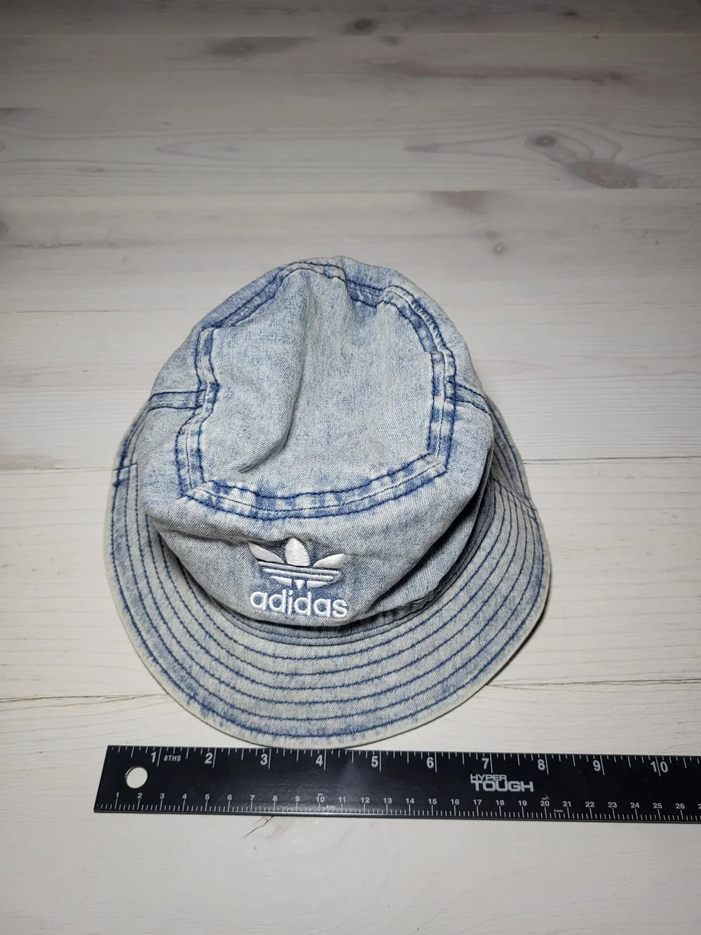 adidas Bucket Hat Light Wash Classic Cotton Denim